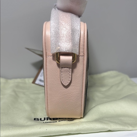 Burberry Brown and Pink Crossbody Bag with Signature Check - Picture 2 of 4
